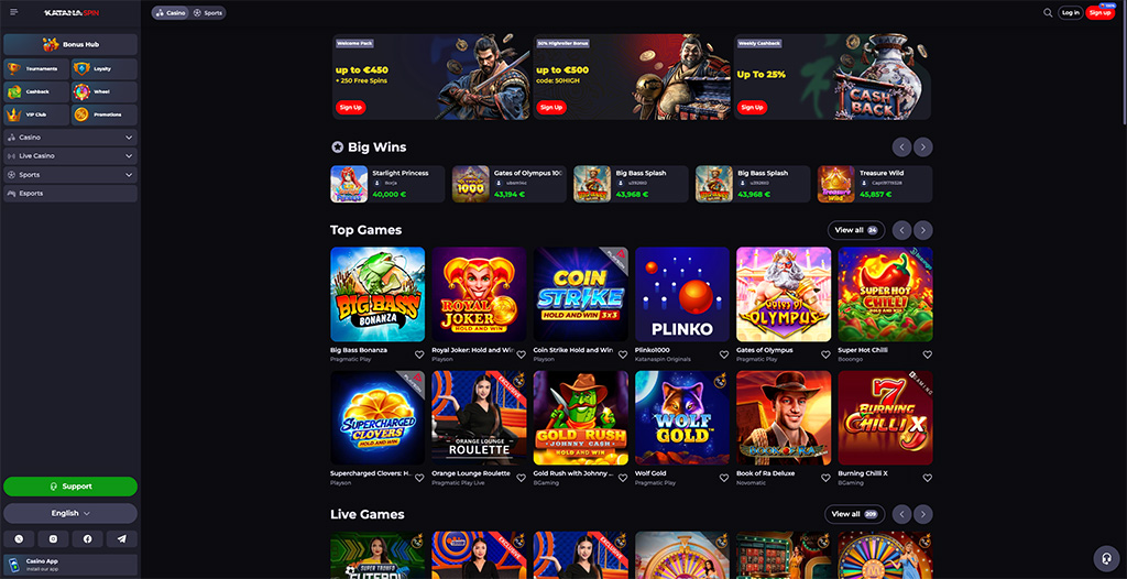 Explore the Thrills of Katana Spin Online Casino UK 7